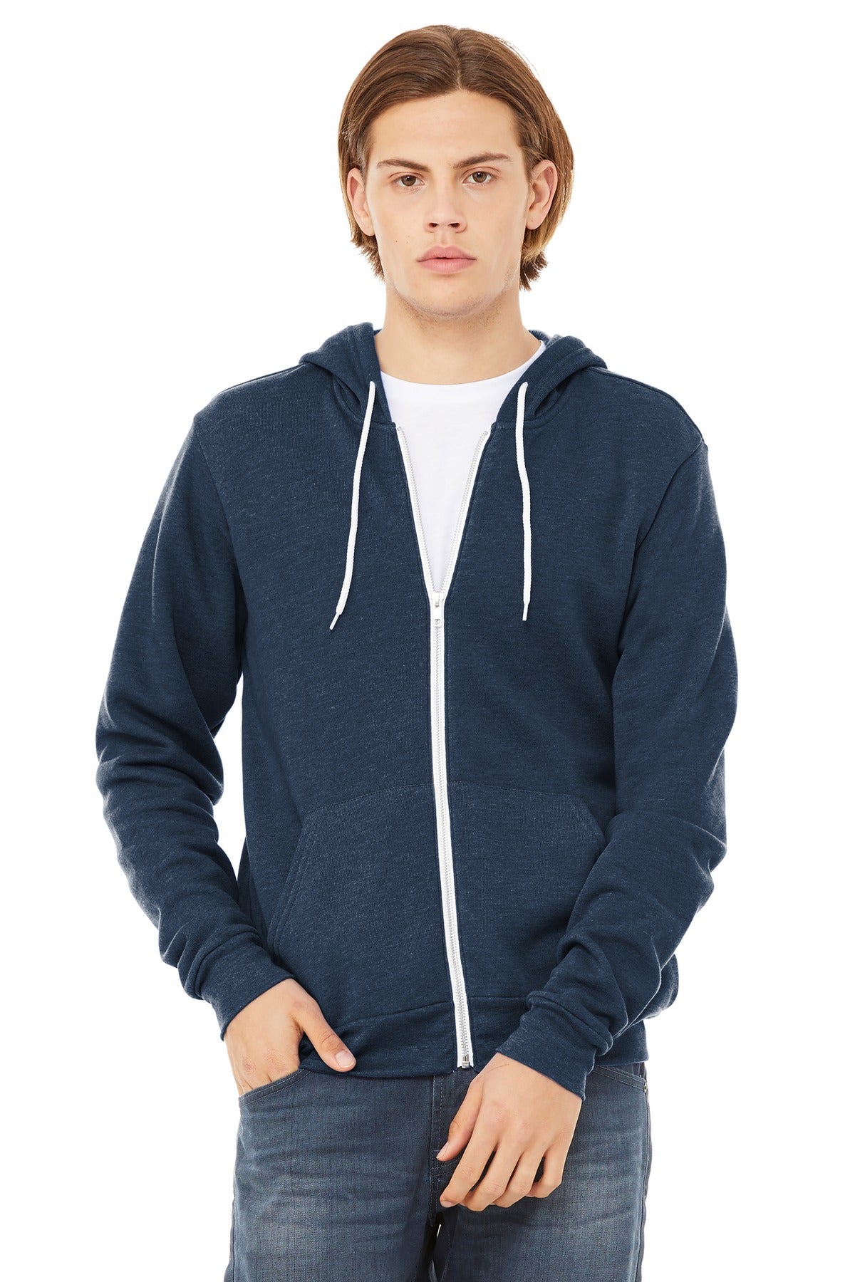 BELLA+CANVAS  ®  Unisex Sponge Fleece Full-Zip Hoodie. BC3739 | Add Your Logo