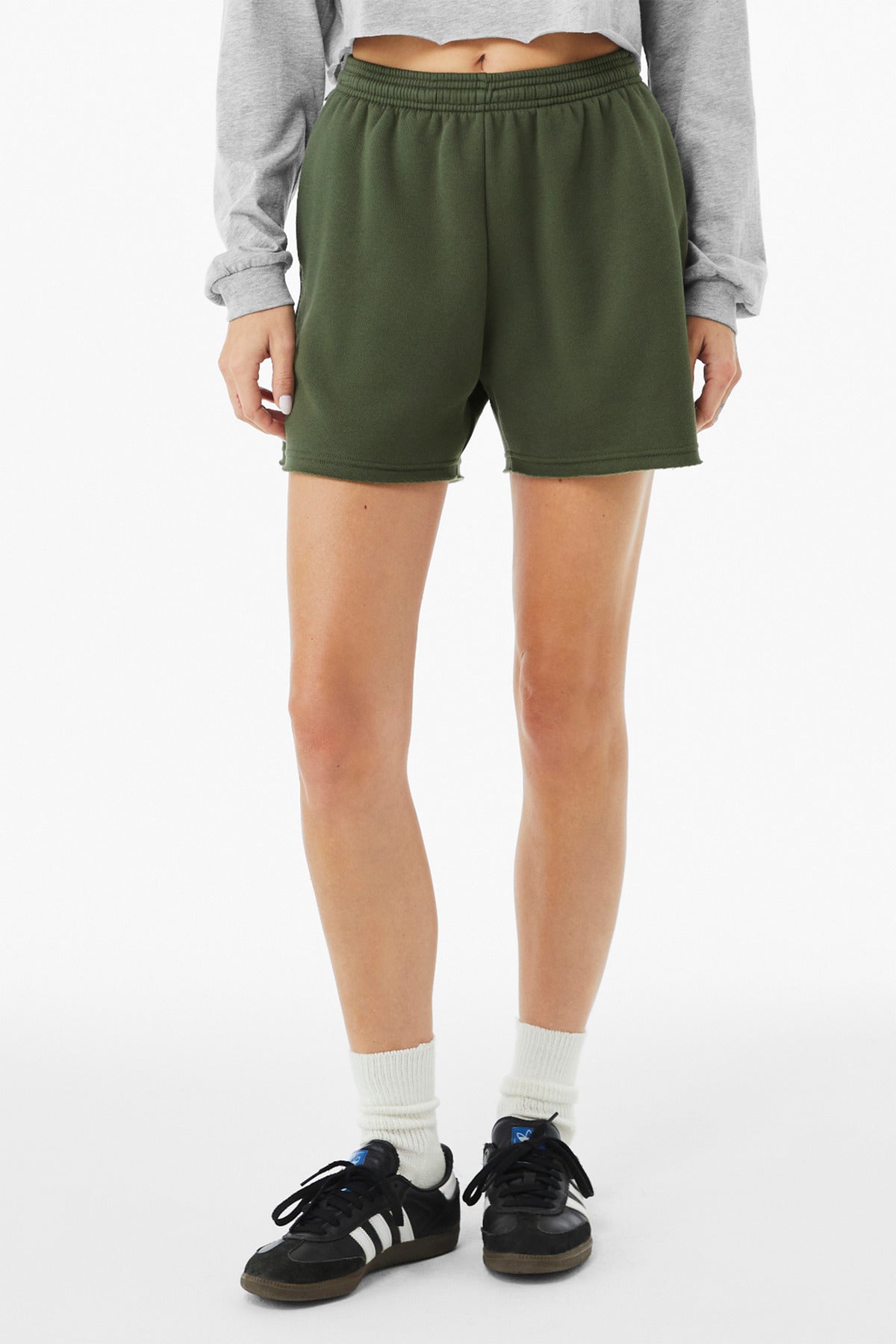 BELLA+CANVAS ®  Women's Cutoff Sweatshort BC3787 | Add Your Logo