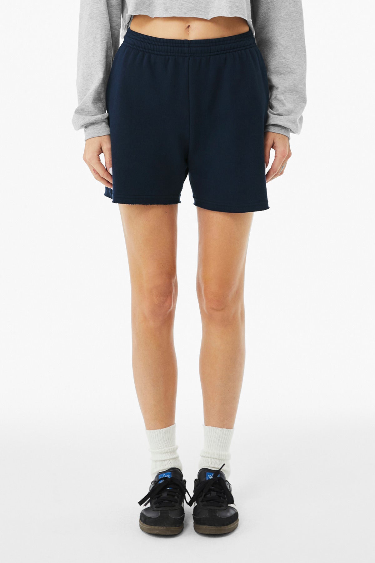 BELLA+CANVAS ®  Women's Cutoff Sweatshort BC3787 | Add Your Logo