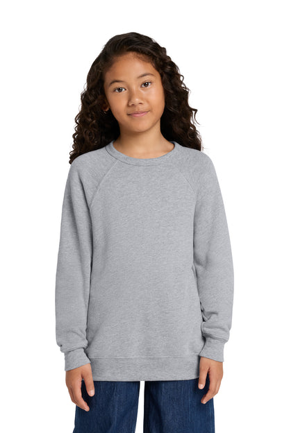 BELLA+CANVAS ®  Youth Sponge Fleece Raglan Sweatshirt BC3901Y | Add Your Logo