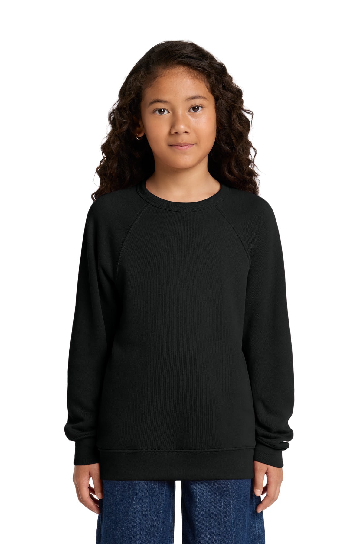 BELLA+CANVAS ®  Youth Sponge Fleece Raglan Sweatshirt BC3901Y | Add Your Logo