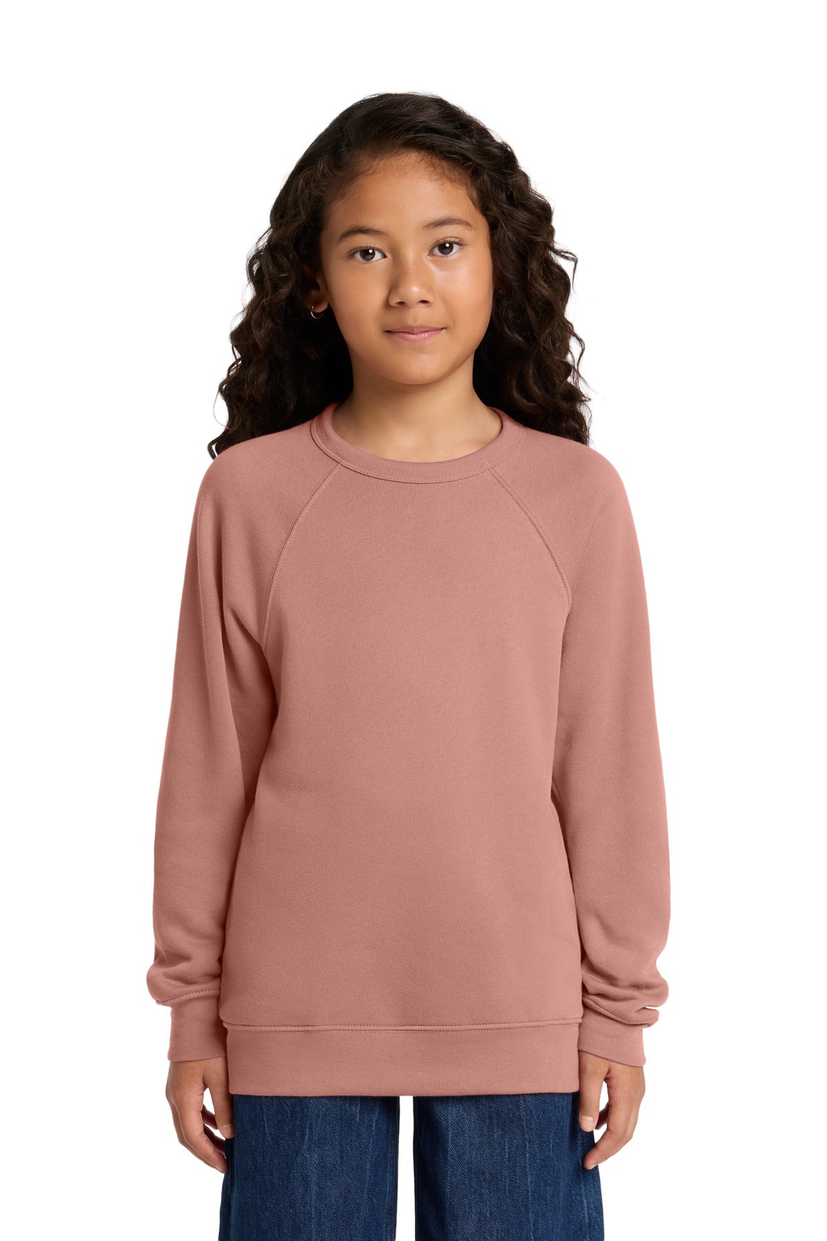 BELLA+CANVAS ®  Youth Sponge Fleece Raglan Sweatshirt BC3901Y | Add Your Logo