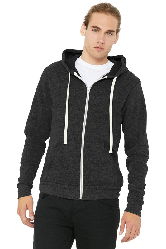 BELLA+CANVAS  ®  Unisex Triblend Sponge Fleece Full-Zip Hoodie. BC3909 | Add Your Logo