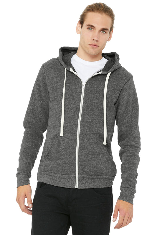 BELLA+CANVAS  ®  Unisex Triblend Sponge Fleece Full-Zip Hoodie. BC3909 | Add Your Logo