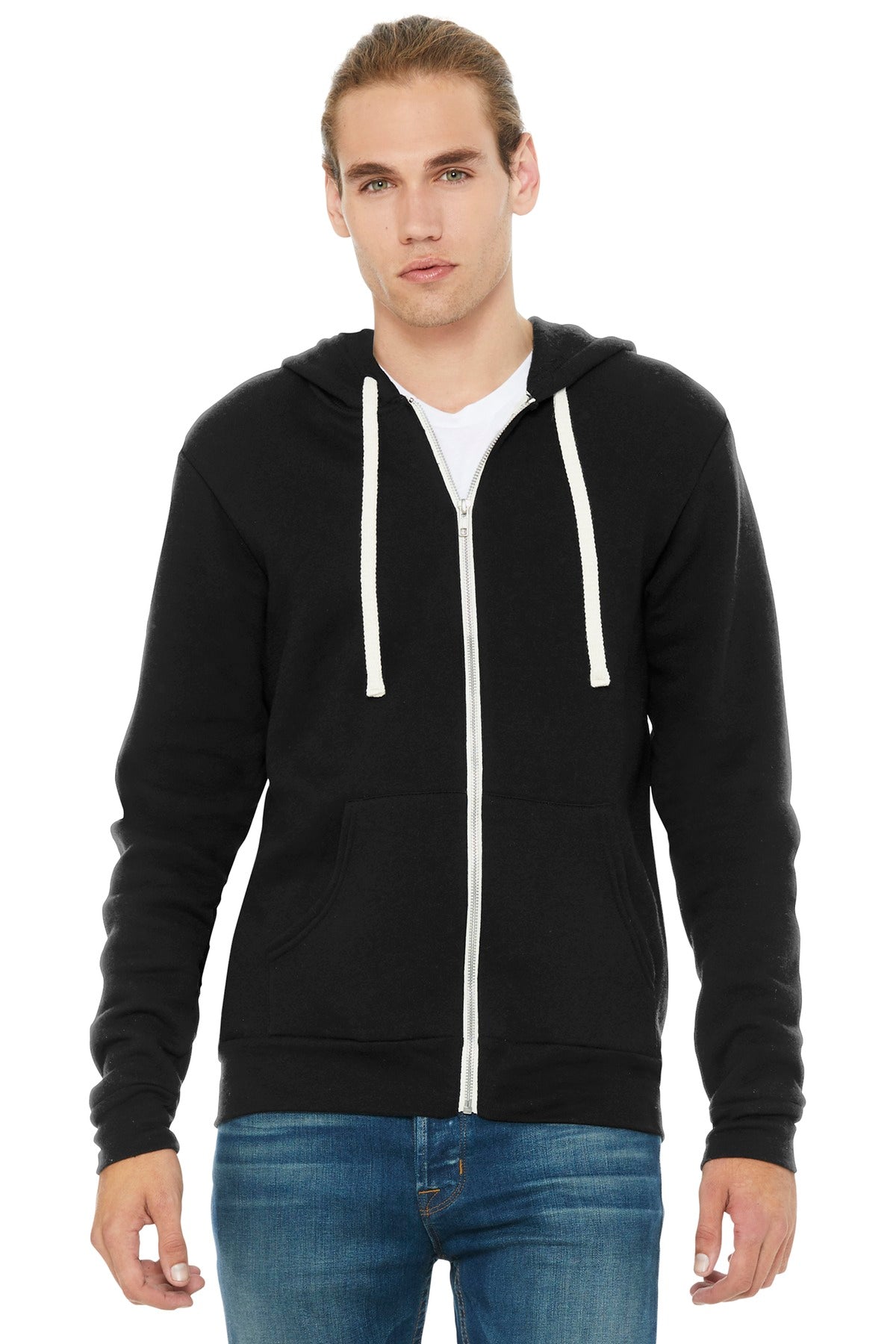 BELLA+CANVAS  ®  Unisex Triblend Sponge Fleece Full-Zip Hoodie. BC3909 | Add Your Logo