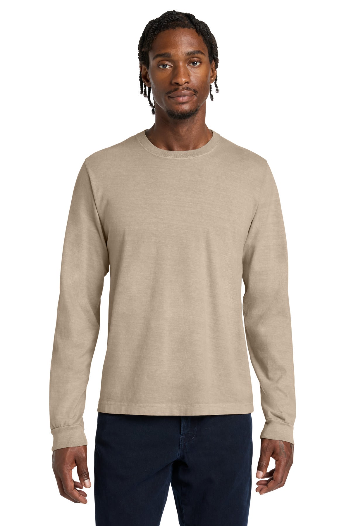 BELLA+CANVAS ®  Unisex Heavyweight Garment-Dyed Long Sleeve Tee BC4851GD | Add Your Logo