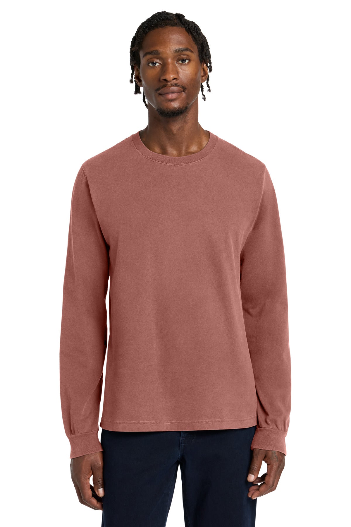 BELLA+CANVAS ®  Unisex Heavyweight Garment-Dyed Long Sleeve Tee BC4851GD | Add Your Logo