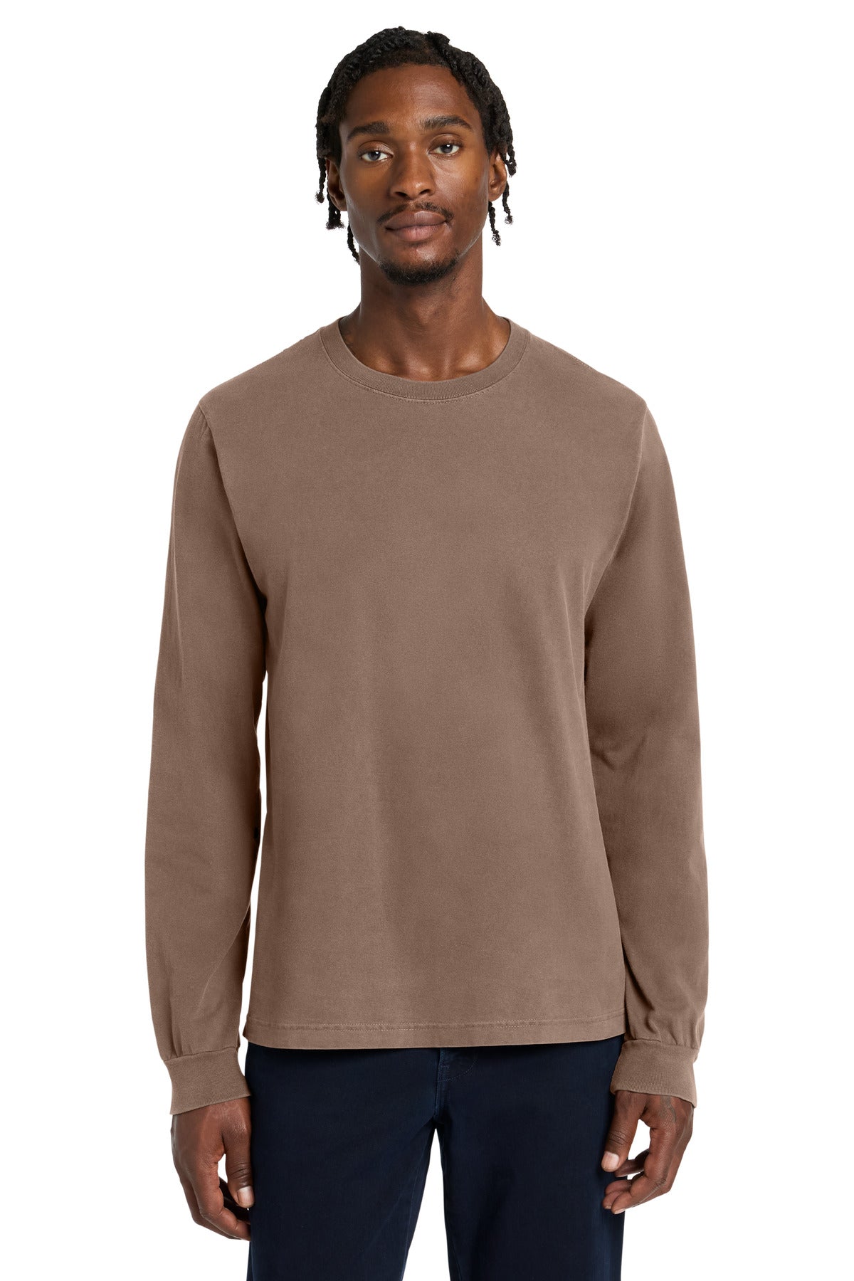 BELLA+CANVAS ®  Unisex Heavyweight Garment-Dyed Long Sleeve Tee BC4851GD | Add Your Logo