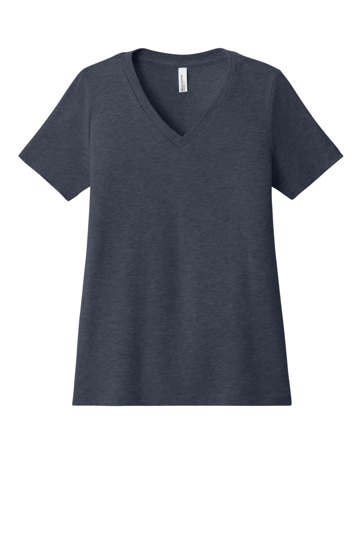 BELLA+CANVAS ®  Women's Relaxed Heather CVC V-Neck Tee BC6405CVC | Add Your Logo