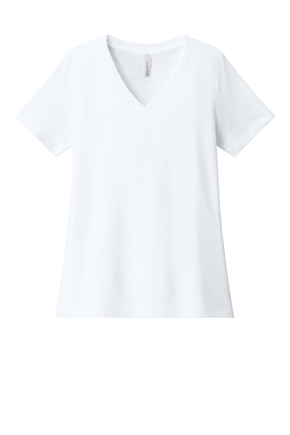 BELLA+CANVAS ®  Women's Relaxed Heather CVC V-Neck Tee BC6405CVC | Add Your Logo
