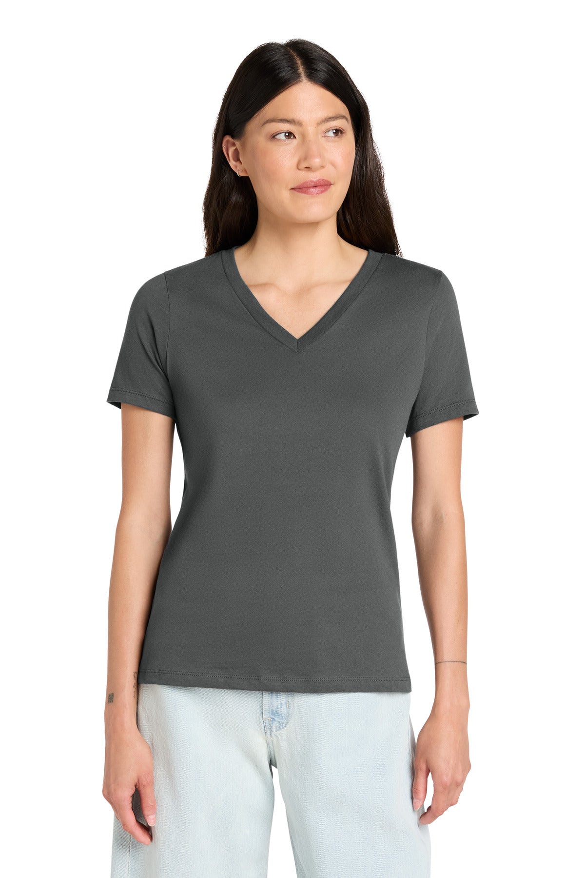 BELLA+CANVAS  ®  Women's Relaxed Jersey Short Sleeve V-Neck Tee. BC6405 | Add Your Logo
