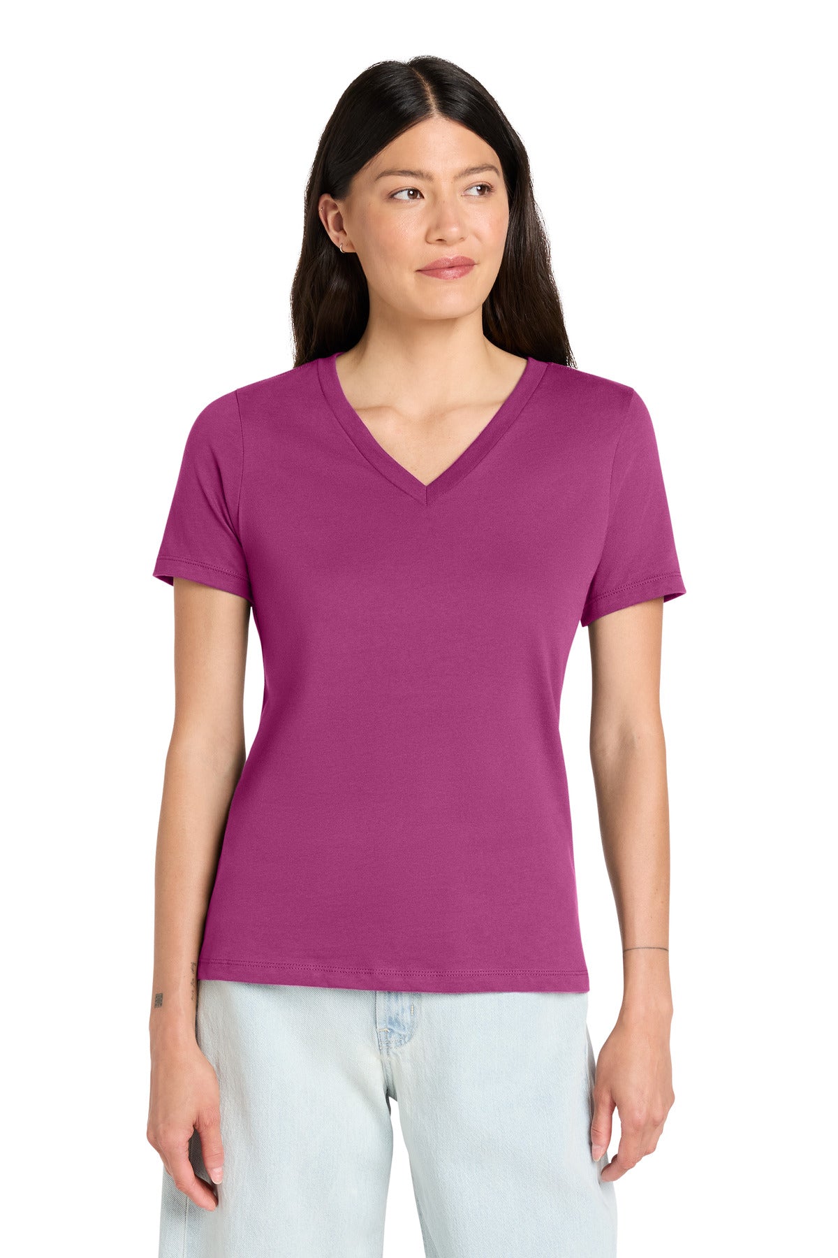 BELLA+CANVAS  ®  Women's Relaxed Jersey Short Sleeve V-Neck Tee. BC6405 | Add Your Logo