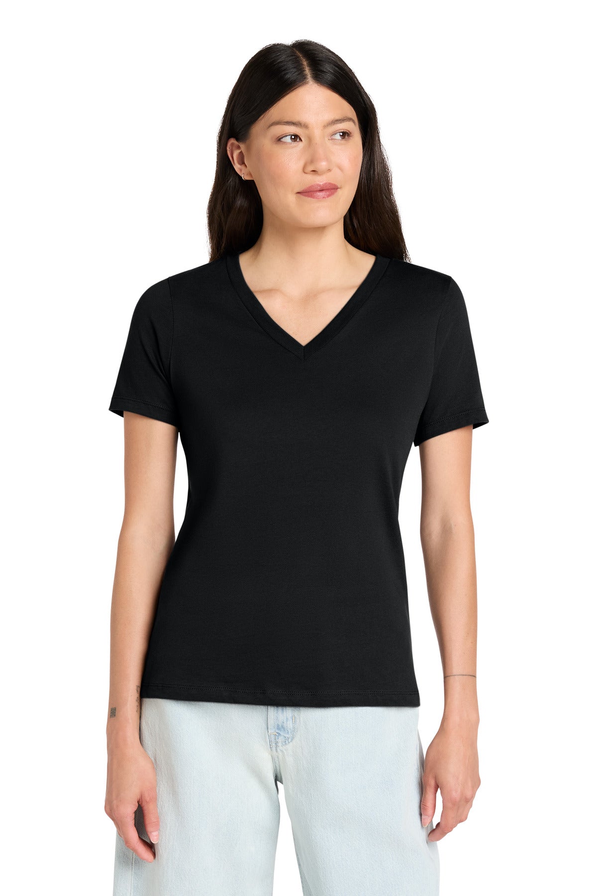 BELLA+CANVAS  ®  Women's Relaxed Jersey Short Sleeve V-Neck Tee. BC6405 | Add Your Logo