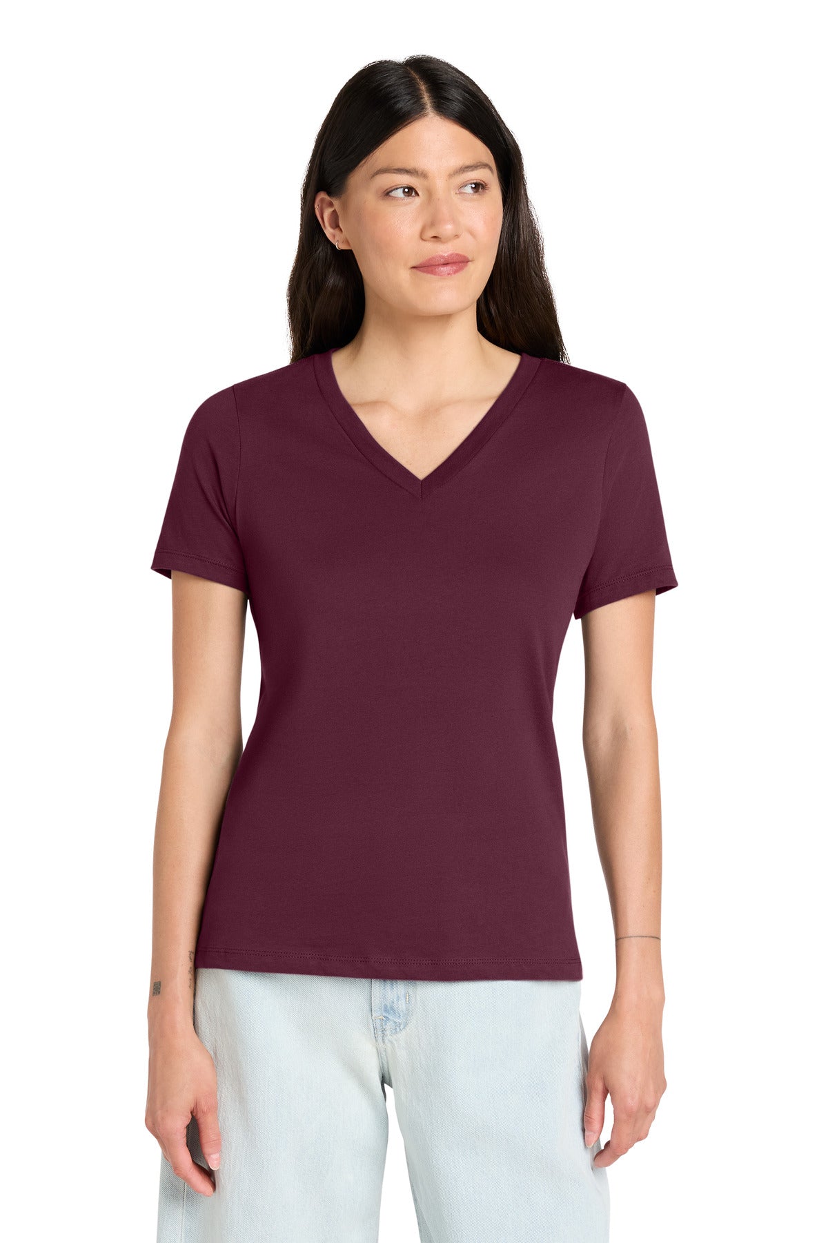 BELLA+CANVAS  ®  Women's Relaxed Jersey Short Sleeve V-Neck Tee. BC6405 | Add Your Logo