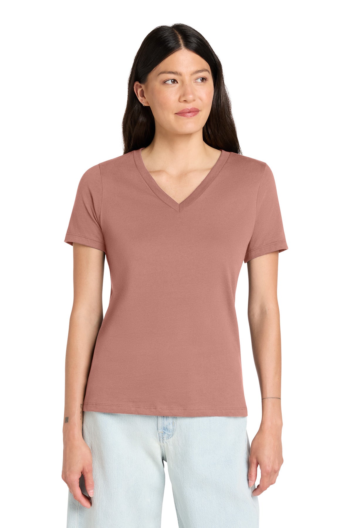BELLA+CANVAS  ®  Women's Relaxed Jersey Short Sleeve V-Neck Tee. BC6405 | Add Your Logo