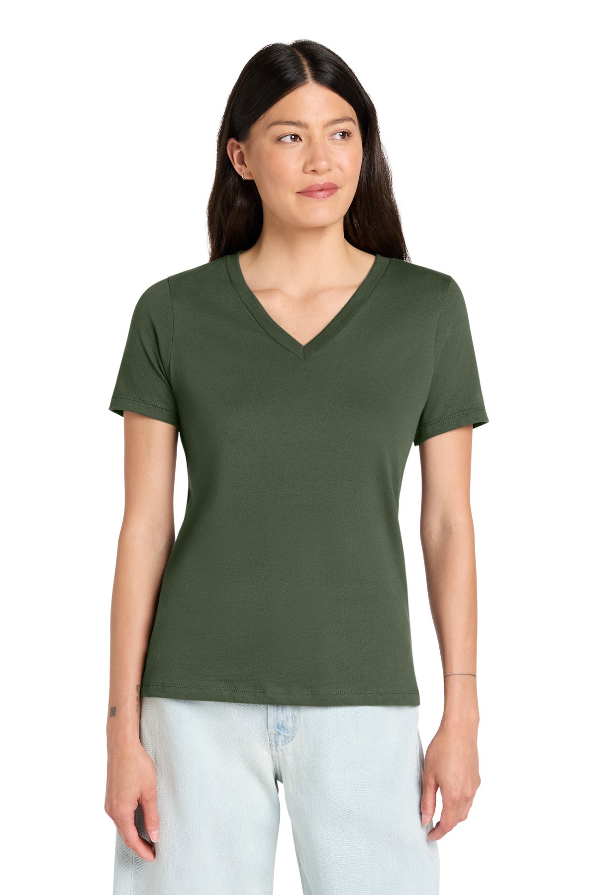 BELLA+CANVAS  ®  Women's Relaxed Jersey Short Sleeve V-Neck Tee. BC6405 | Add Your Logo