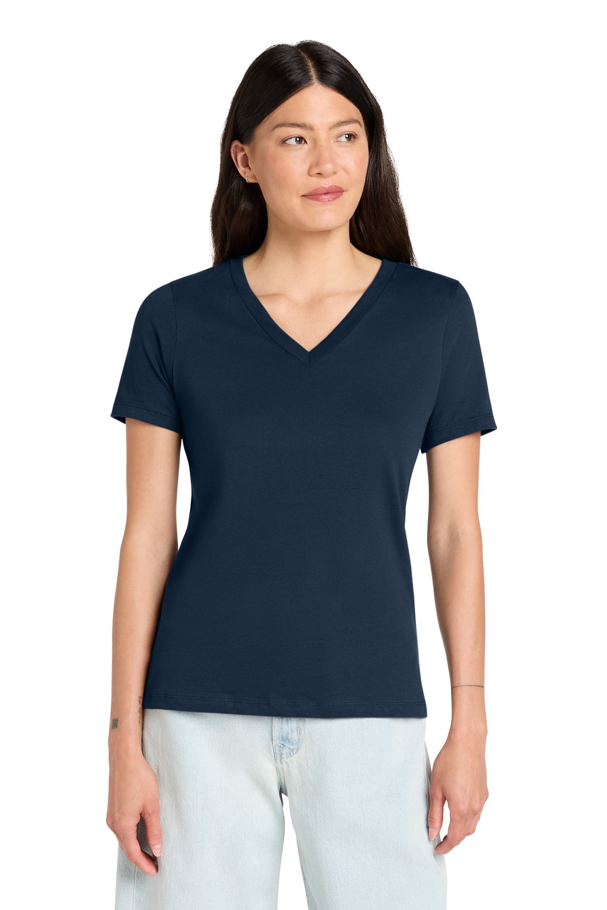 BELLA+CANVAS  ®  Women's Relaxed Jersey Short Sleeve V-Neck Tee. BC6405 | Add Your Logo