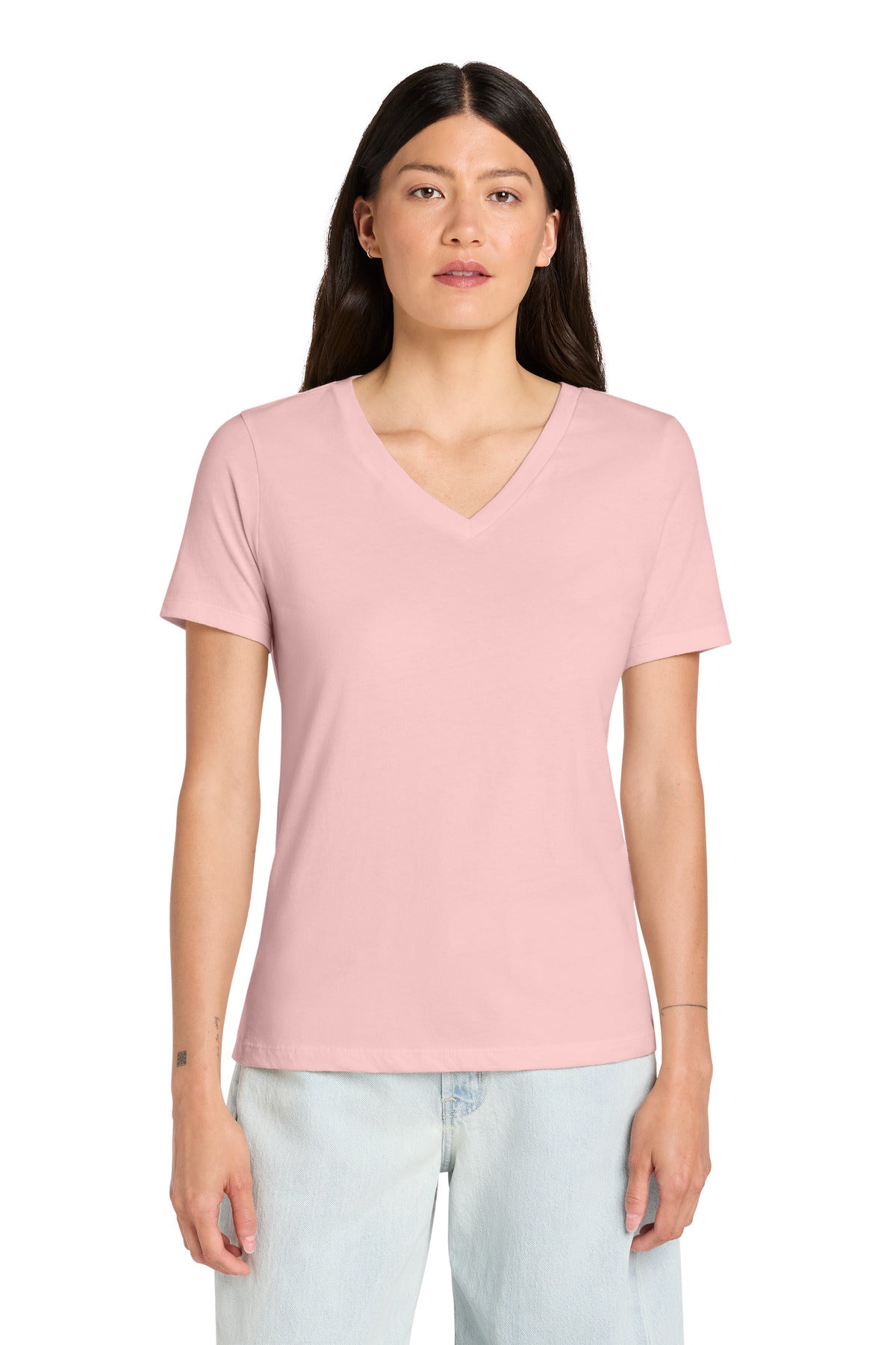 BELLA+CANVAS  ®  Women's Relaxed Jersey Short Sleeve V-Neck Tee. BC6405 | Add Your Logo