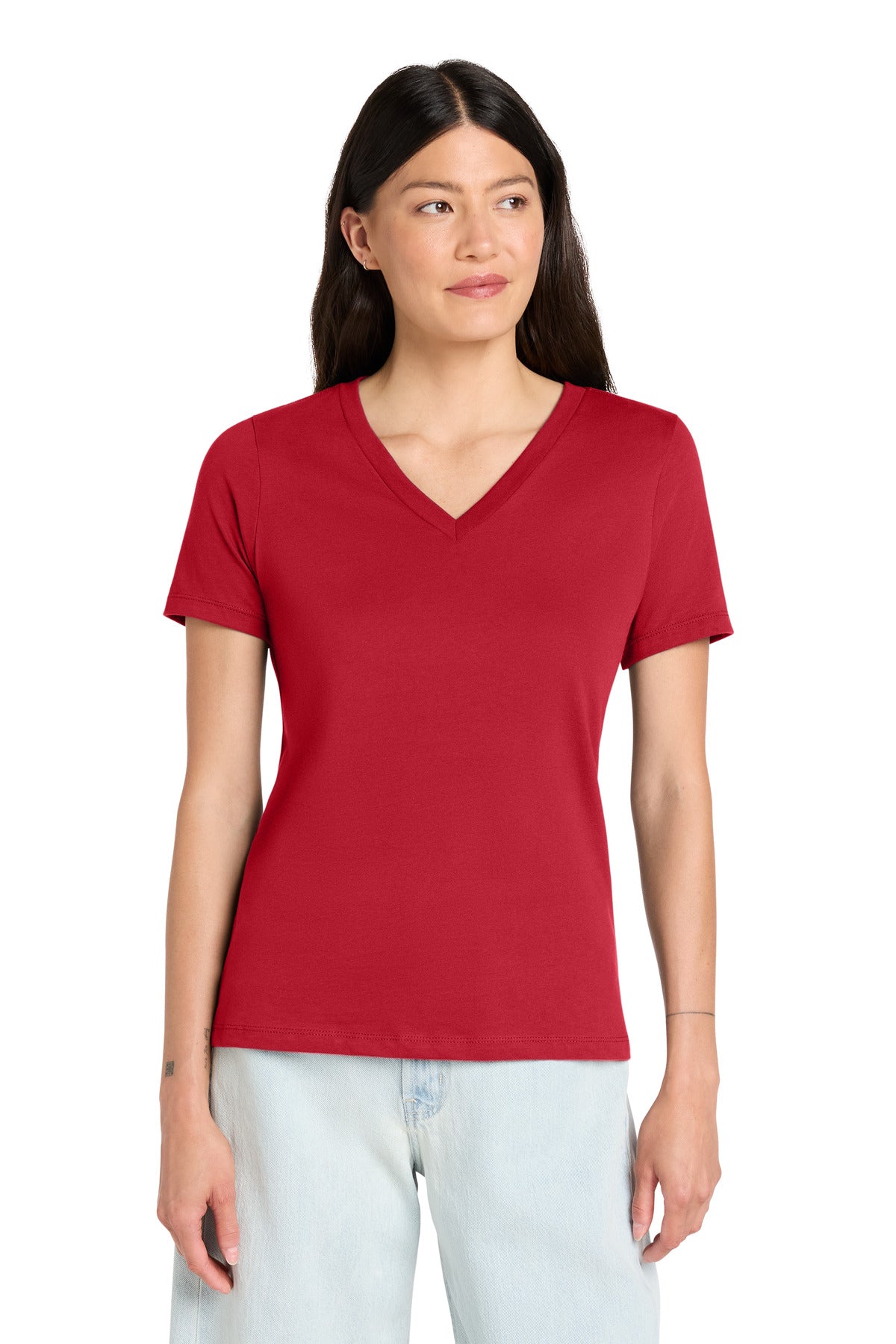 BELLA+CANVAS  ®  Women's Relaxed Jersey Short Sleeve V-Neck Tee. BC6405 | Add Your Logo