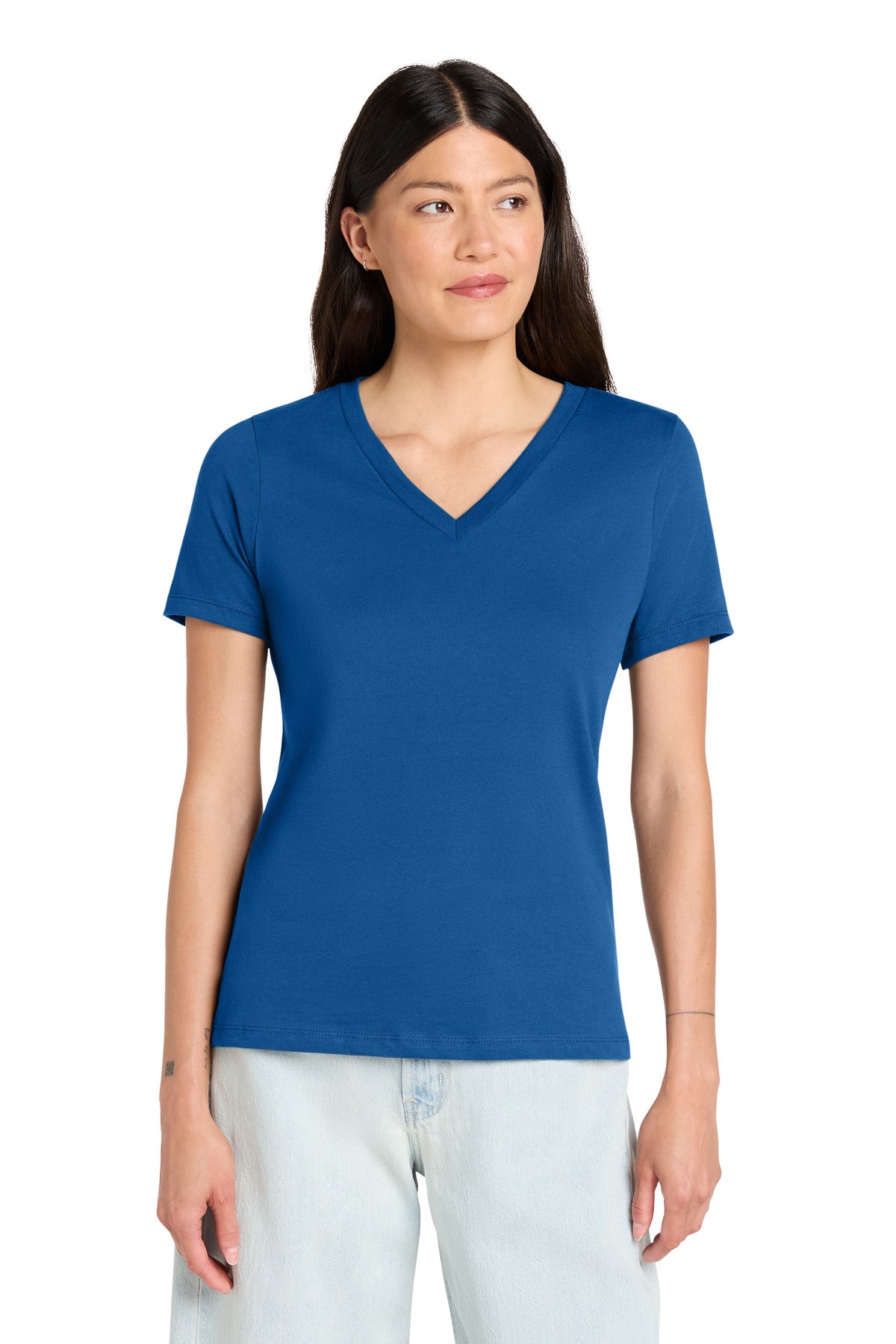 BELLA+CANVAS  ®  Women's Relaxed Jersey Short Sleeve V-Neck Tee. BC6405 | Add Your Logo
