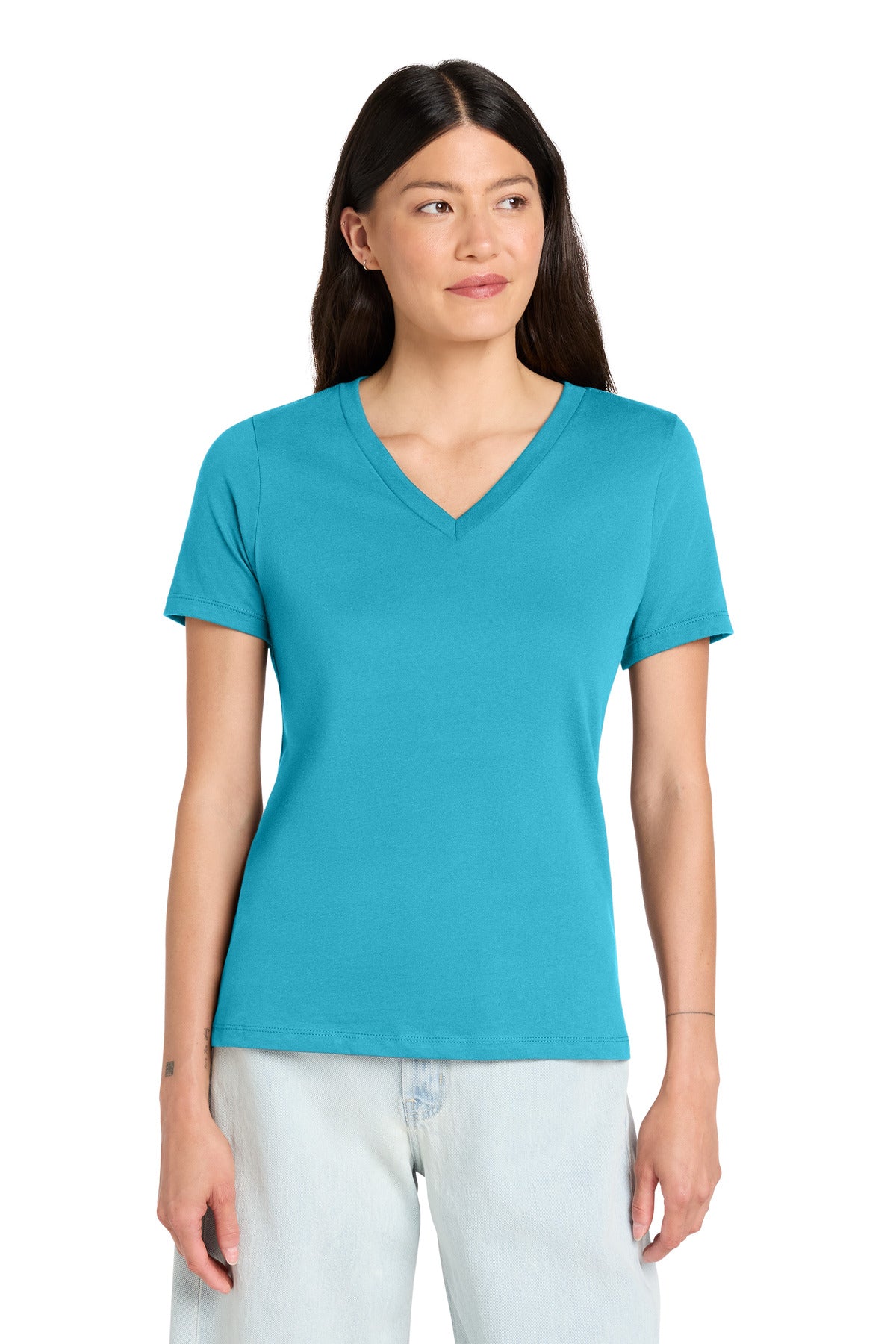BELLA+CANVAS  ®  Women's Relaxed Jersey Short Sleeve V-Neck Tee. BC6405 | Add Your Logo