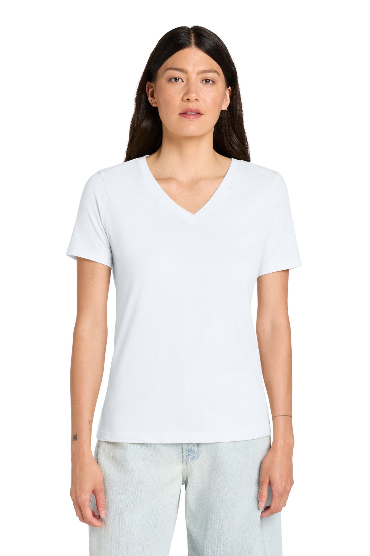 BELLA+CANVAS  ®  Women's Relaxed Jersey Short Sleeve V-Neck Tee. BC6405 | Add Your Logo