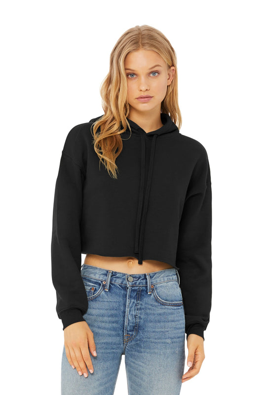 BELLA+CANVAS    Women's Sponge Fleece Cropped Fleece Hoodie. BC7502