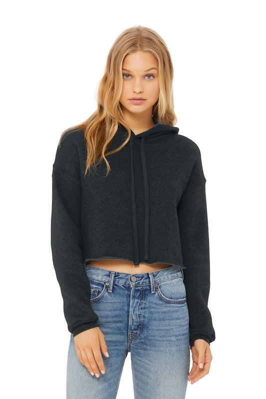 BELLA+CANVAS    Women's Sponge Fleece Cropped Fleece Hoodie. BC7502