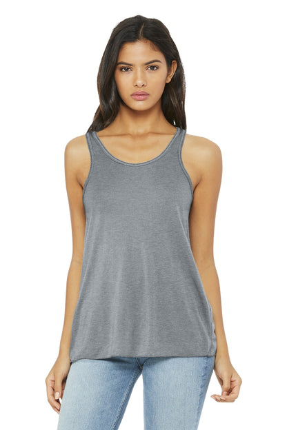BELLA+CANVAS  ®  Women's Flowy Racerback Tank. BC8800 | Add Your Logo