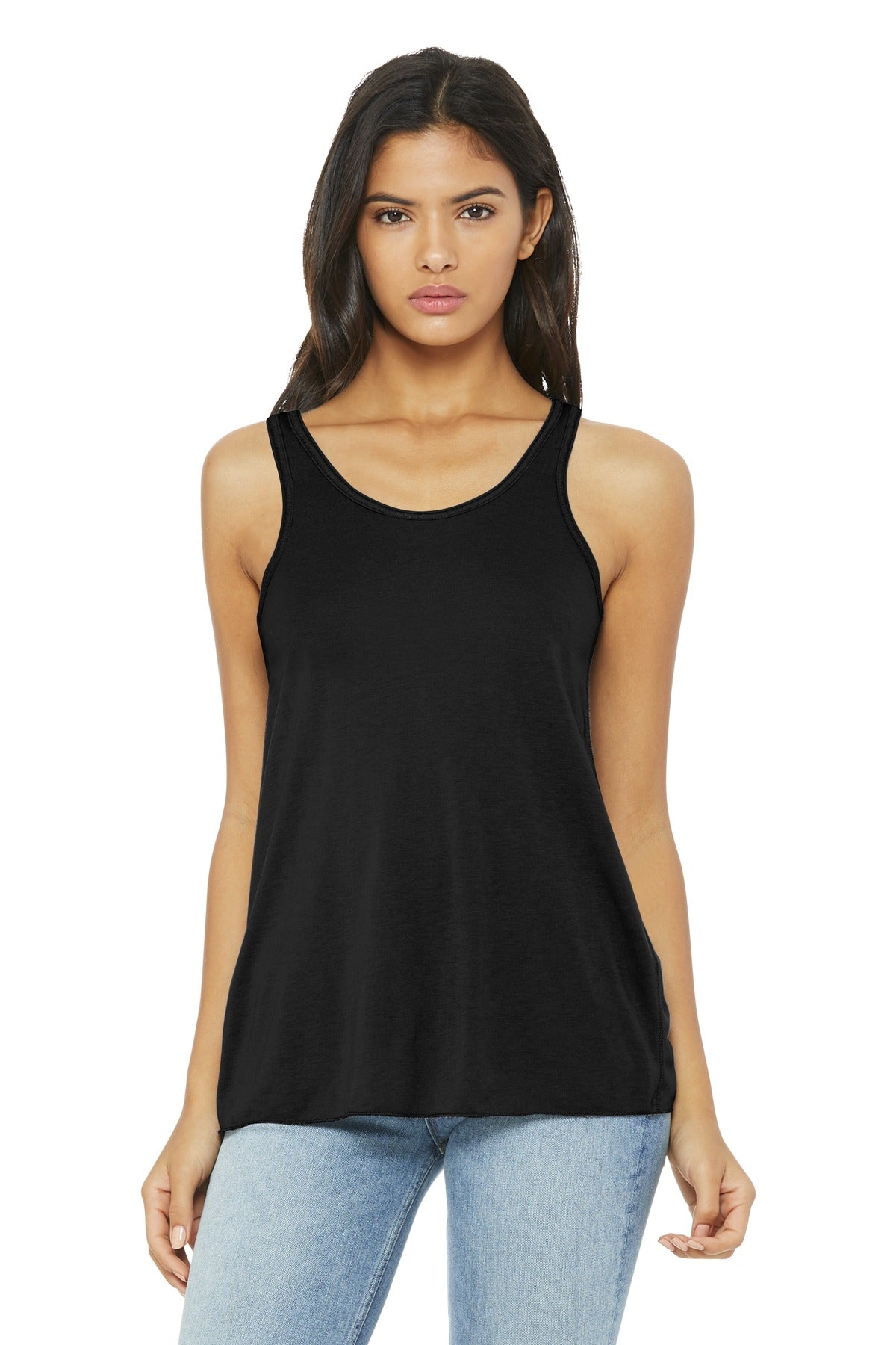 BELLA+CANVAS  ®  Women's Flowy Racerback Tank. BC8800 | Add Your Logo