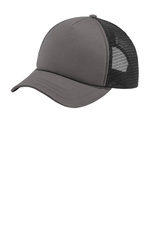 Port Authority    5-Panel Twill Foam Trucker Cap. C936