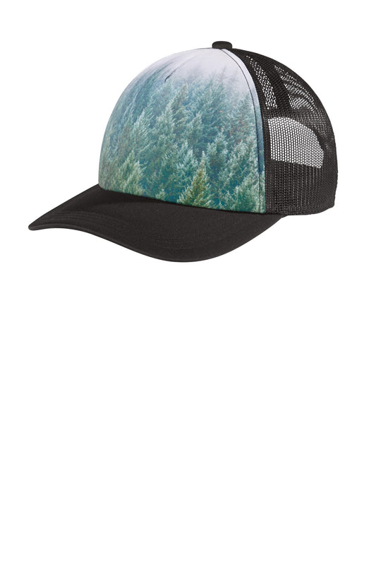 Port Authority    Photo Real Snapback Trucker Cap C950