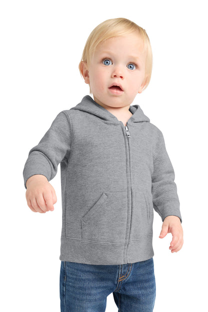 Port & Co ®  Infant Core Fleece Full-Zip Hooded Sweatshirt. CAR78IZH | Add Your Logo