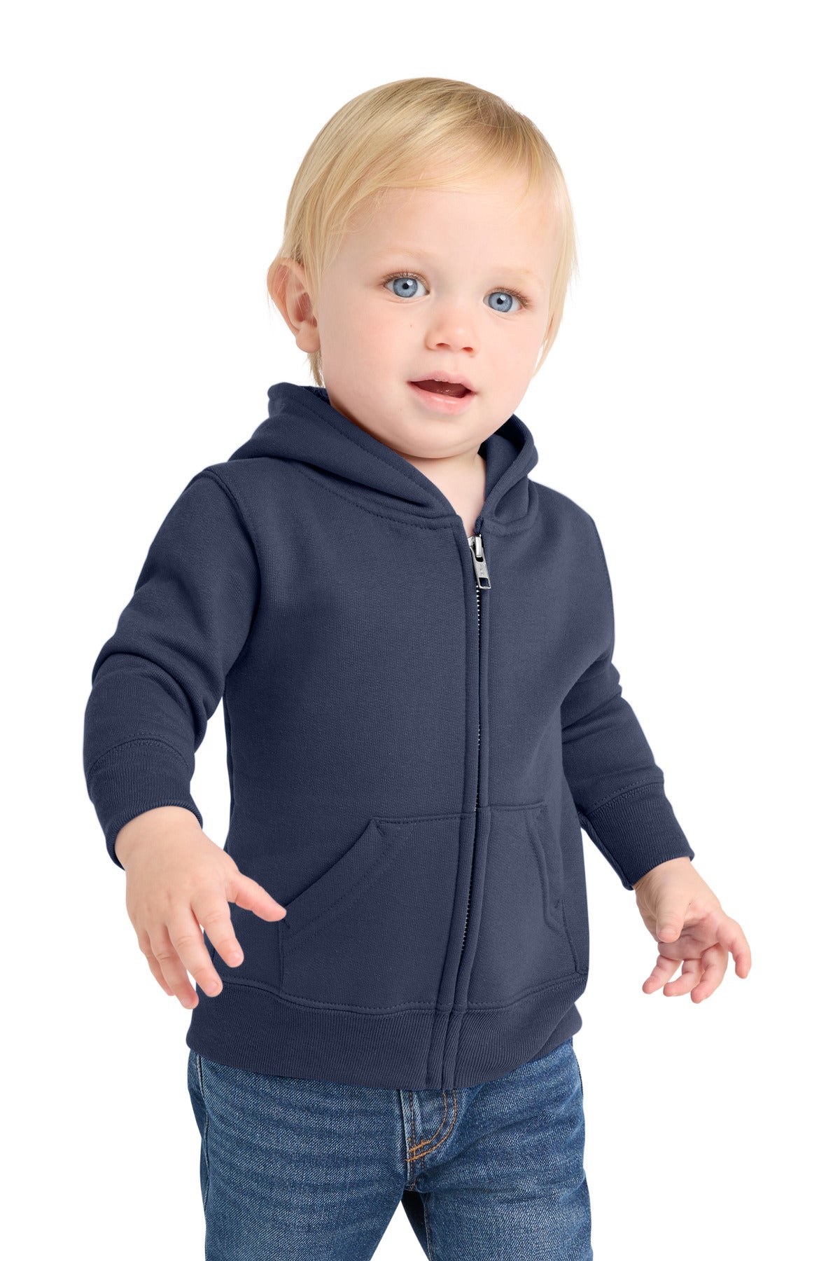 Port & Co ®  Infant Core Fleece Full-Zip Hooded Sweatshirt. CAR78IZH | Add Your Logo