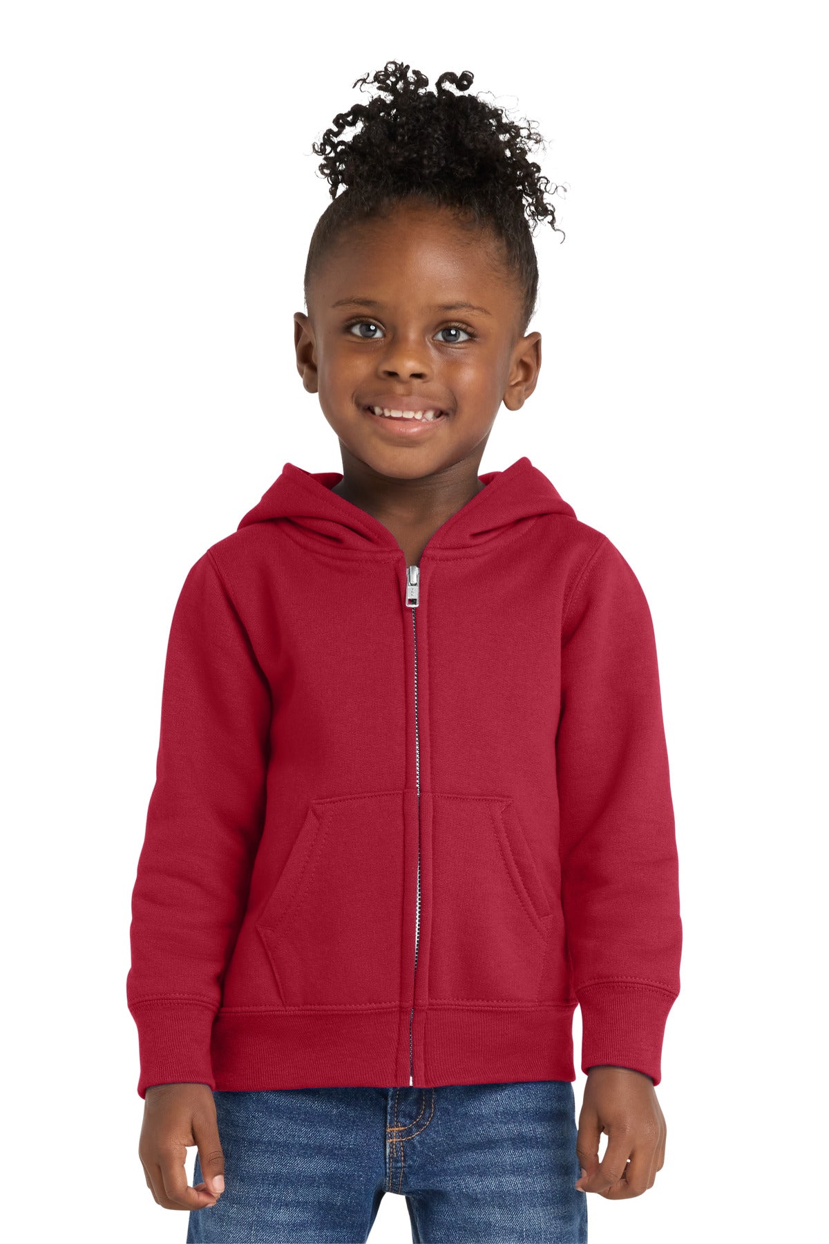 Port & Co ®  Toddler Core Fleece Full-Zip Hooded Sweatshirt. CAR78TZH | Add Your Logo