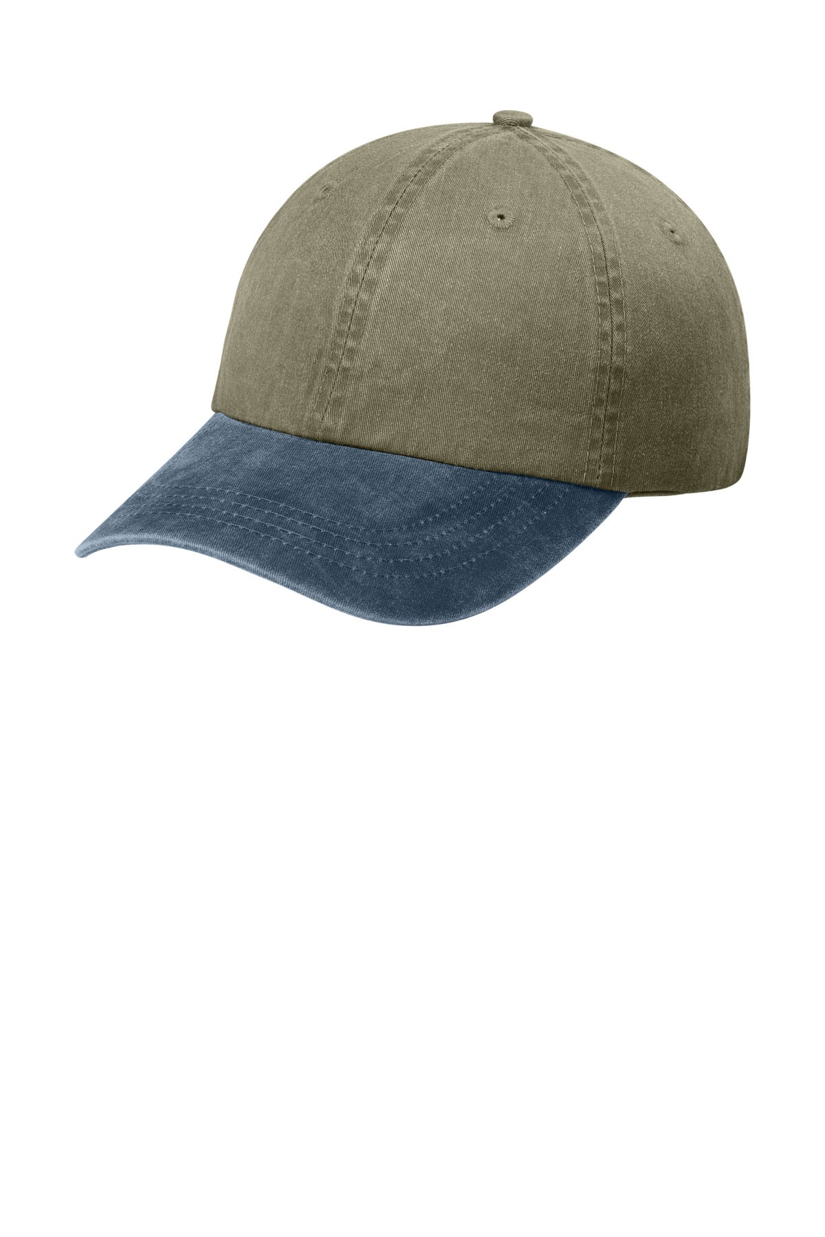 Port & Co   Two-Tone Pigment-Dyed Cap.  CP83