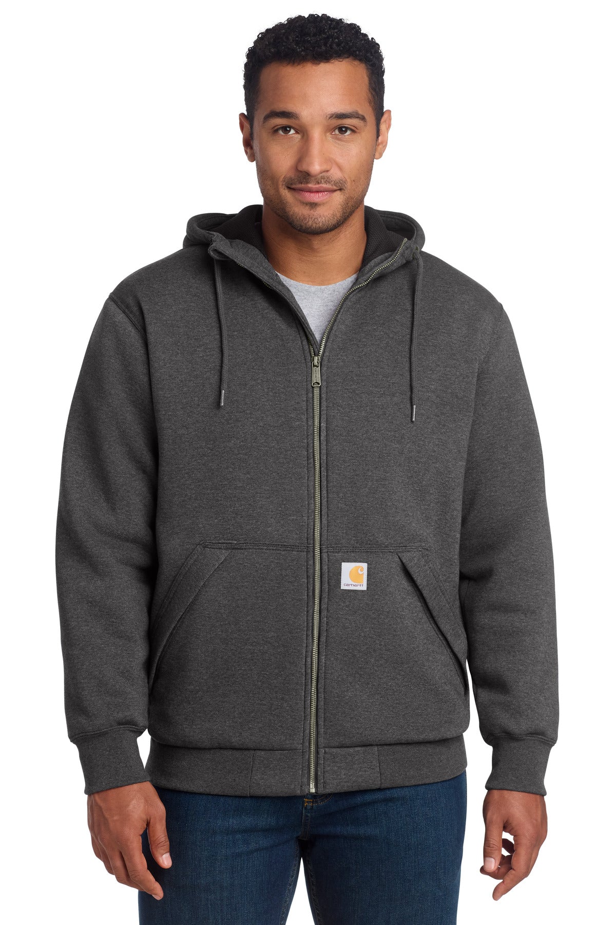Carhartt ®  Midweight Thermal-Lined Full-Zip Sweatshirt CT104078 | Add Your Logo