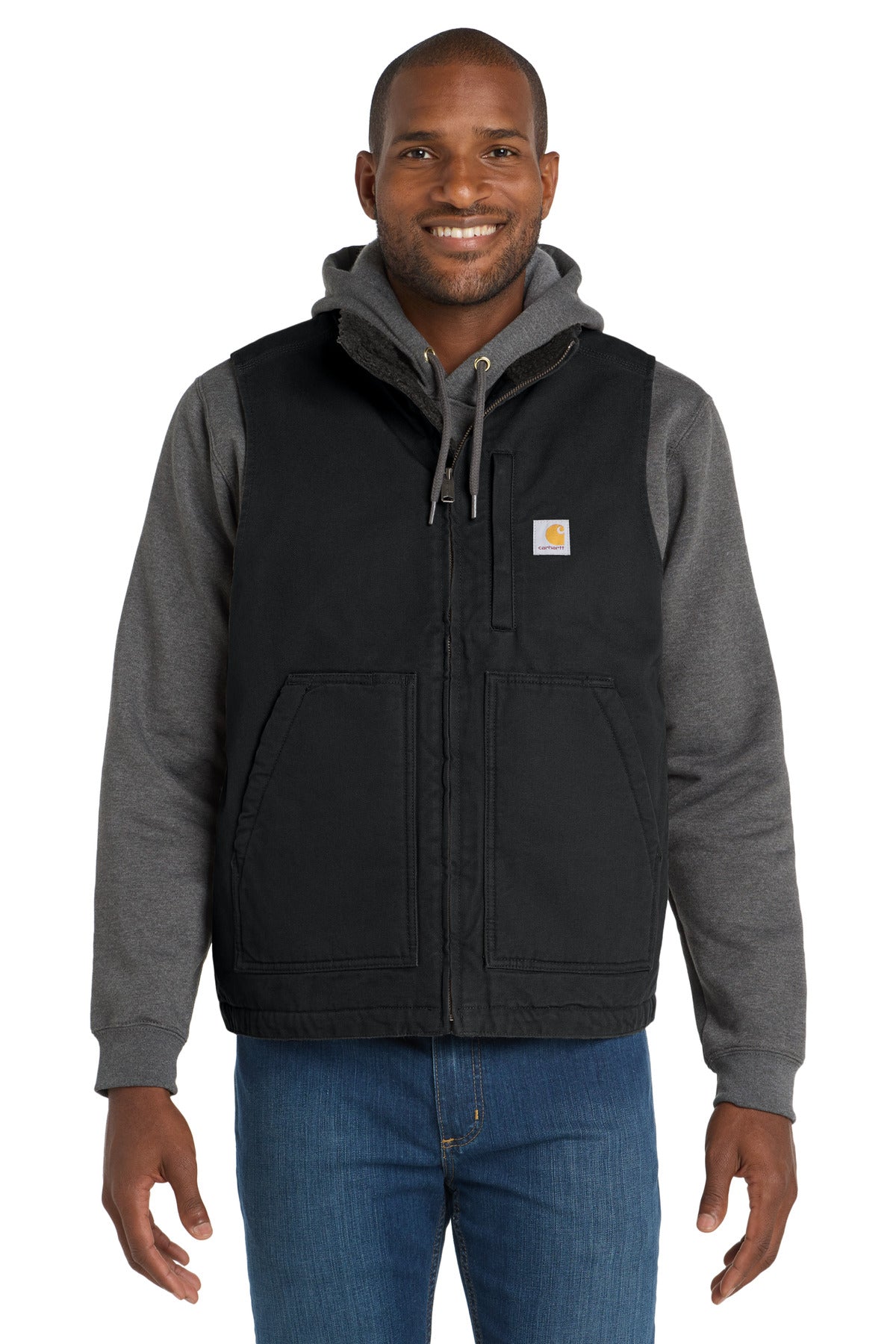Carhartt ®  Sherpa-Lined Mock Neck Vest CT104277 | Add Your Logo