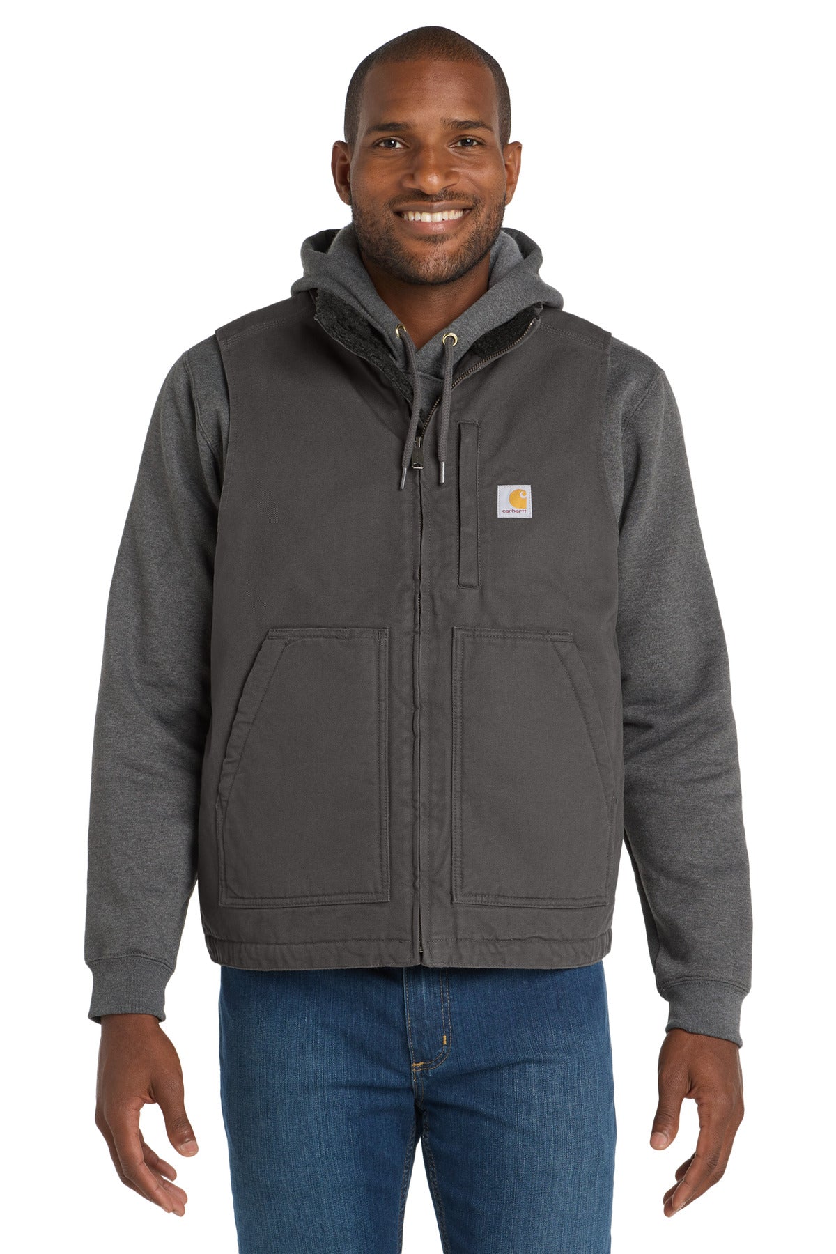 Carhartt ®  Sherpa-Lined Mock Neck Vest CT104277 | Add Your Logo