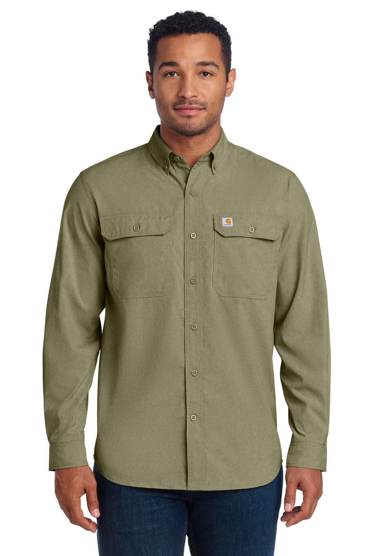 Carhartt Force ®  Solid Long Sleeve Shirt CT105291 | Add Your Logo