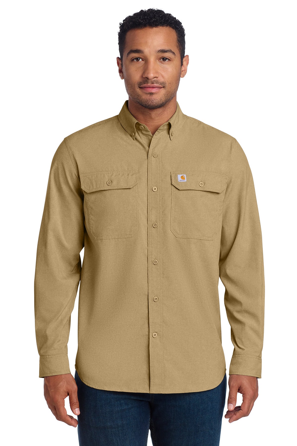 Carhartt Force ®  Solid Long Sleeve Shirt CT105291 | Add Your Logo