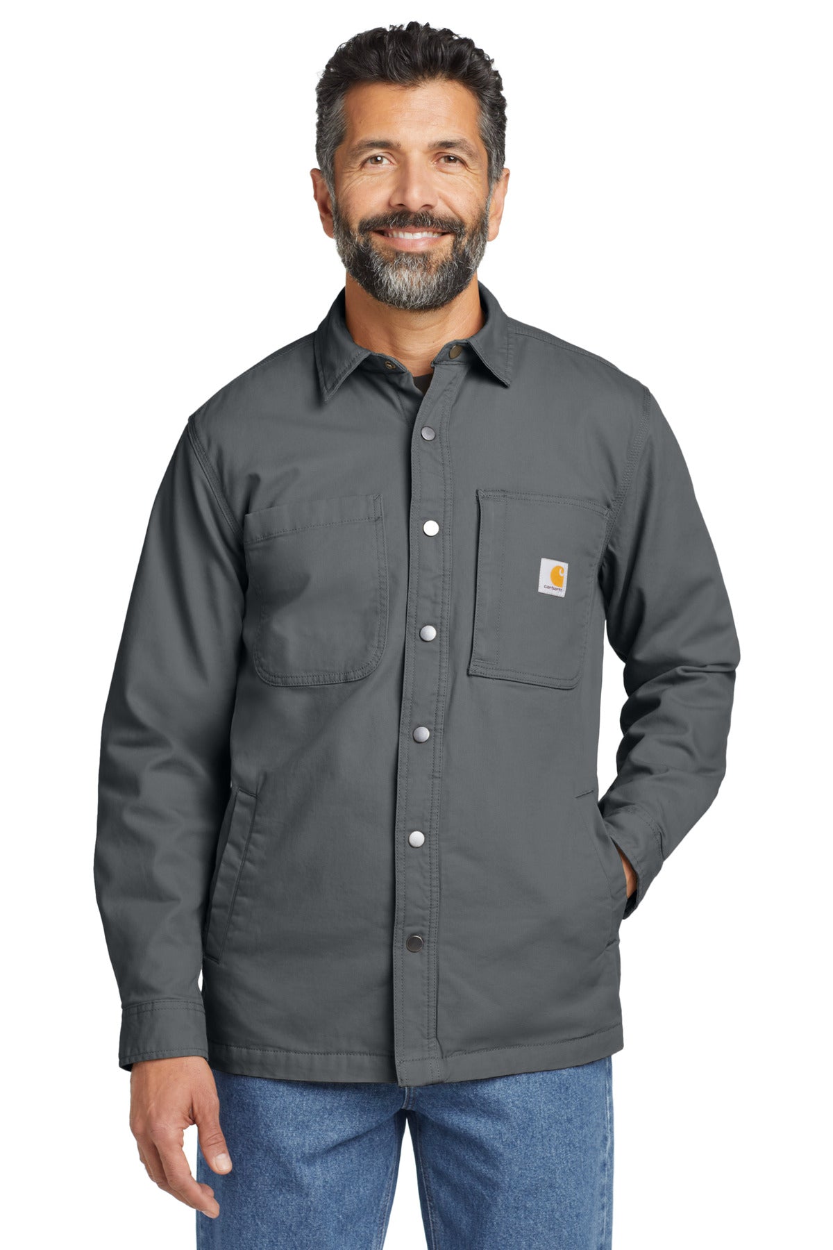 Carhartt ®  Rugged Flex ®  Fleece-Lined Shirt Jac CT105532 | Add Your Logo