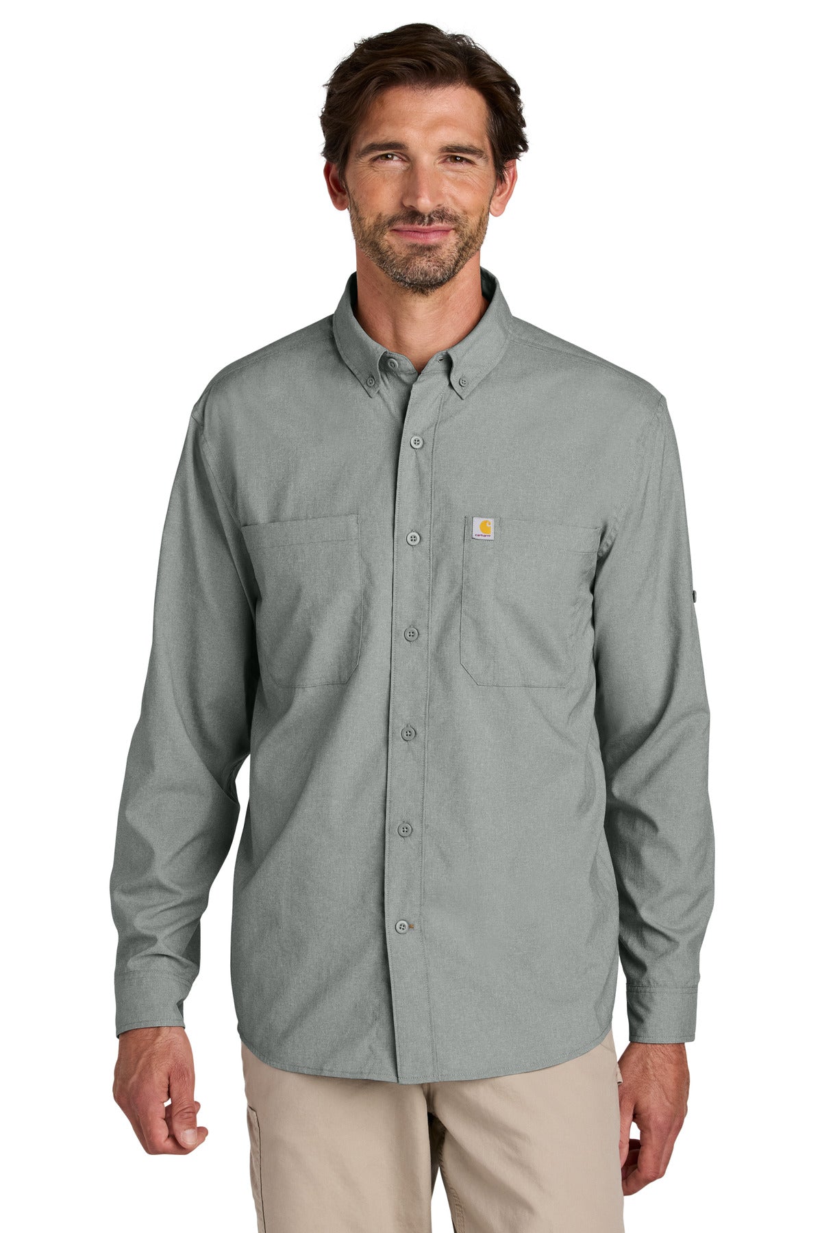Carhartt Force ®  Sun Defender ™  Long Sleeve Shirt CT107106 | Add Your Logo
