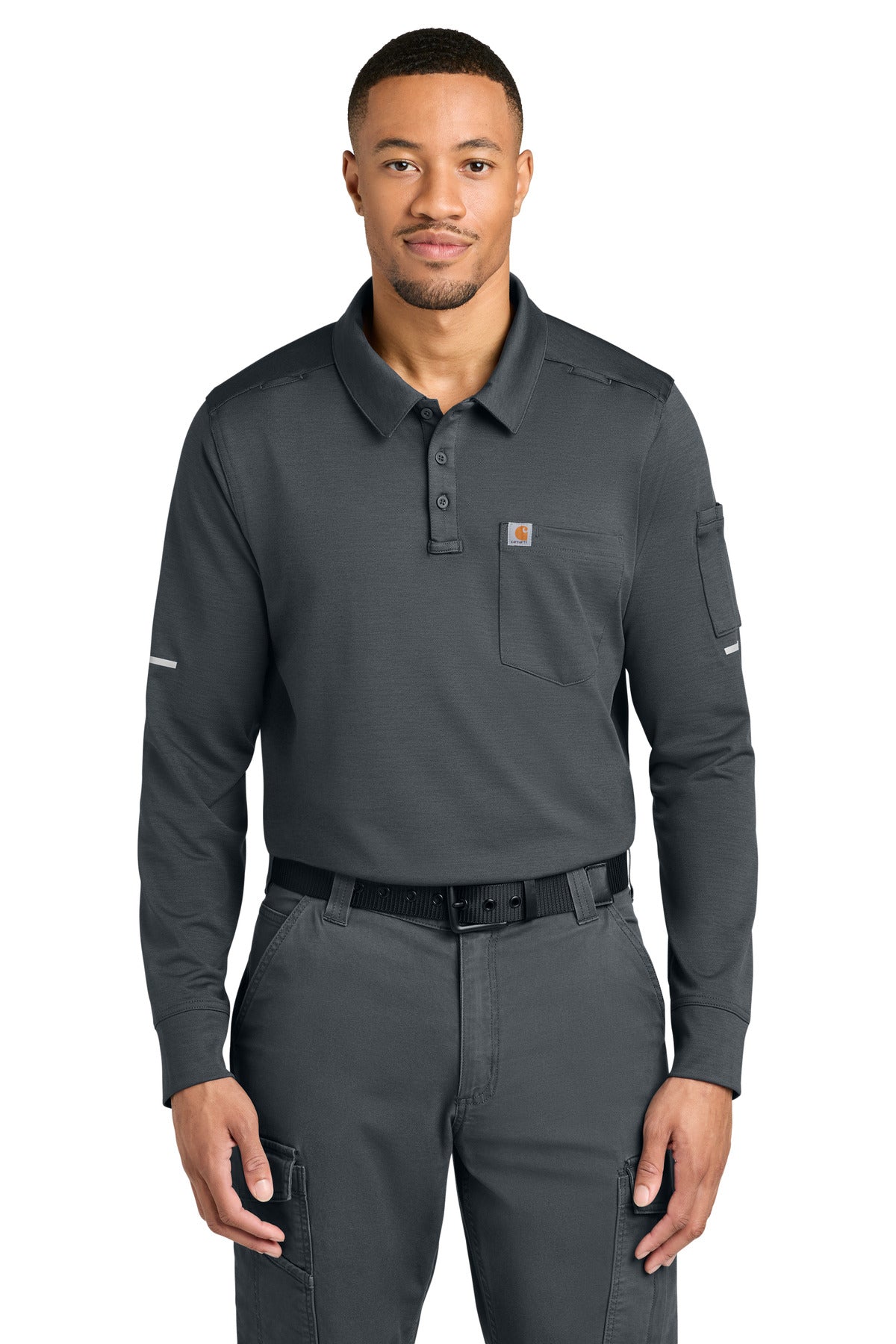 Carhartt ®  FLD & RSCU Long Sleeve Polo CTC16129 | Add Your Logo
