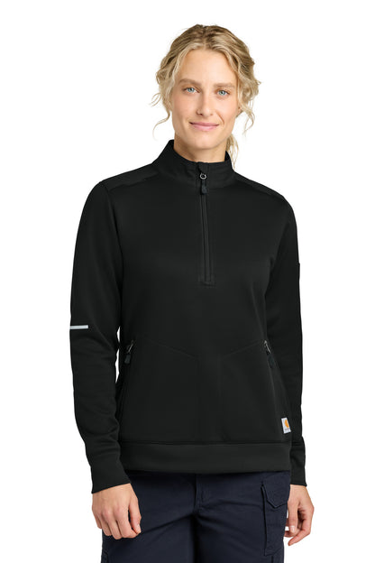 Carhartt ®  Women's FLD & RSCU 1/2-Zip Mid-Layer CTC82912 | Add Your Logo