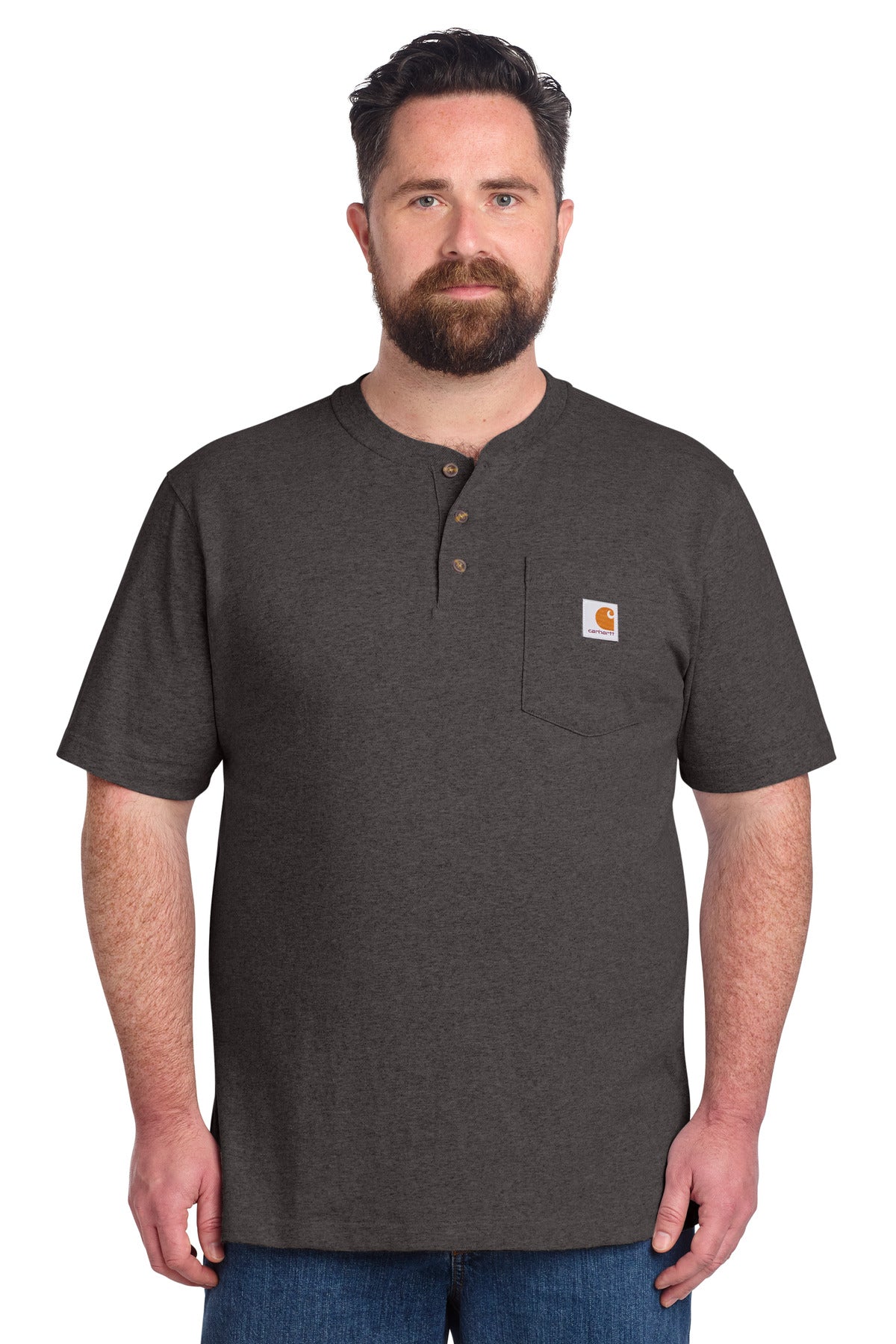 Carhartt   Short Sleeve Henley T-Shirt CTK84