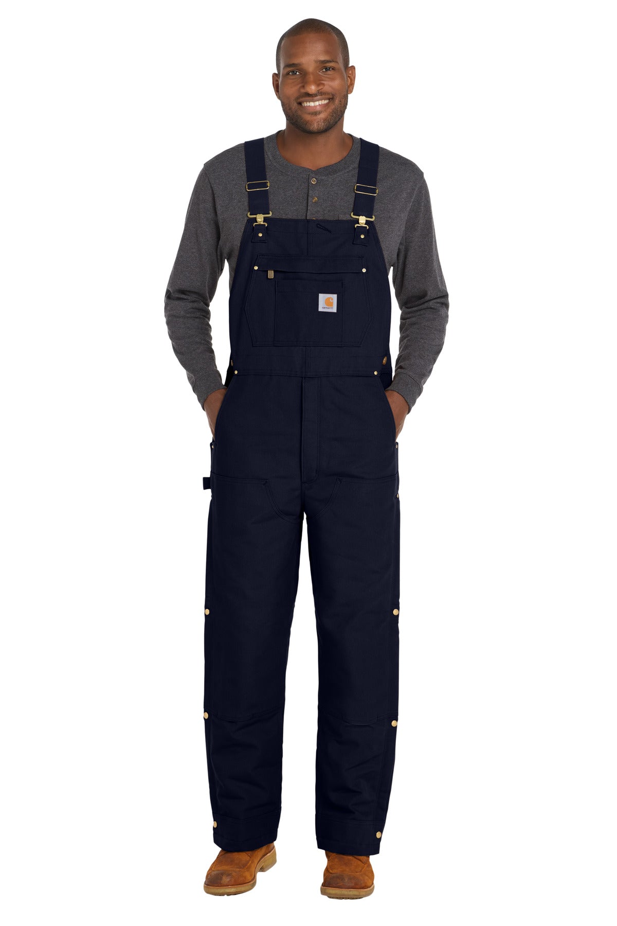 Carhartt ®  Short Firm Duck Insulated Bib Overalls CTS106672 | Add Your Logo