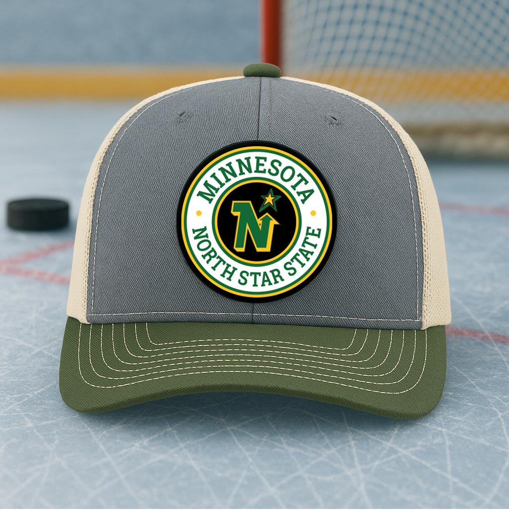 MN NorthStar Hockey Hat - Limited Edition - Heather Grey/Birch/Army Olive