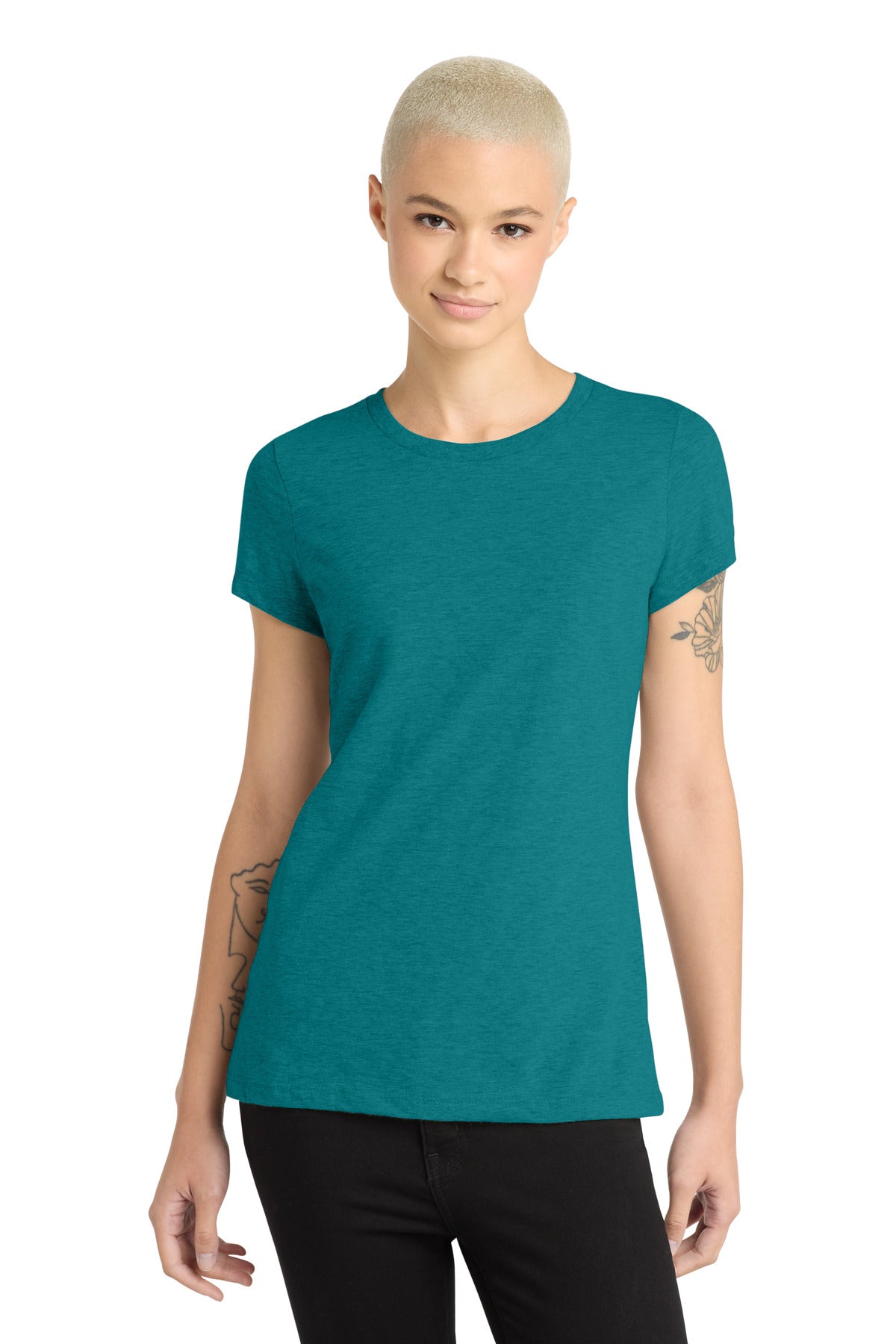 District  ®  Women's Perfect Blend ®  CVC Tee. DM108L | Add Your Logo