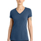 District ®  Women's Perfect Blend ®  CVC V-Neck Tee. DM1190L | Add Your Logo